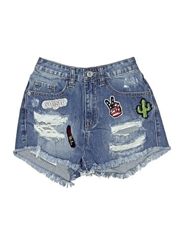 Missguided Denim Shorts (view 1)