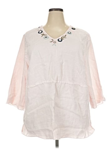 Hot Cotton 3/4 Sleeve Blouse (view 1)