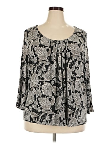 Croft & Barrow 3/4 Sleeve Blouse (view 1)