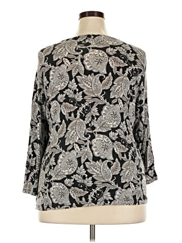 Croft & Barrow 3/4 Sleeve Blouse (view 2)