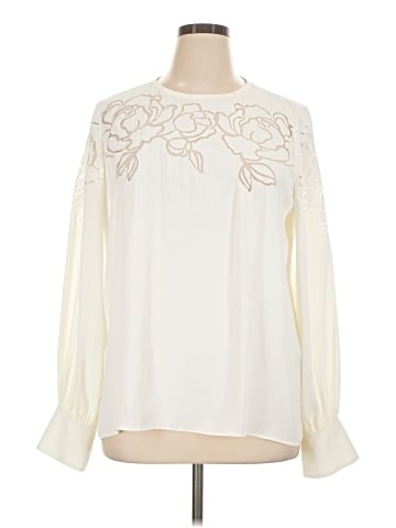 White House Black Market Long Sleeve Blouse (view 1)