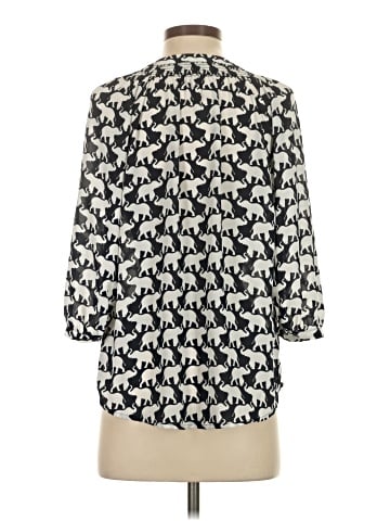 Aqua 3/4 Sleeve Blouse (view 2)
