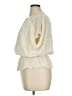 Democracy Ivory Short Sleeve Blouse Size XL - photo 5
