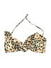Bar III 100% Polyester Animal Print Gold Swimsuit Top Size M - photo 1