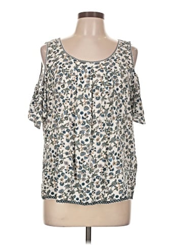 Max Studio Short Sleeve Blouse (view 1)