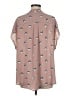 Torrid 100% Polyester Pink Short Sleeve Blouse Size Med Plus (00) - photo 2