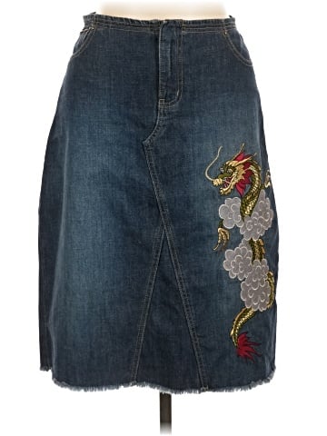 DKNY Jeans Denim Skirt (view 1)