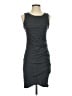 Leith Solid Gray Casual Dress Size S - photo 1