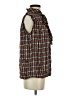 L.L.Bean White Brown Sleeveless Blouse Size 2 - photo 4