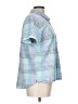 L.L.Bean 100% Cotton Tweed Blue Short Sleeve Button-Down Shirt Size L (estimated) - photo 4