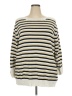 Karen Scott Stripes Ivory Pullover Sweater Size 3X - photo 1