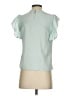 Express Outlet 100% Polyester Green Short Sleeve Blouse Size XS - photo 2