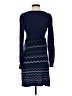 Seraphine Chevron-herringbone Blue Cocktail Dress Size 4 - photo 2