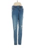 a.n.a. A New Approach Hearts Blue Jeans Size 4 - photo 1
