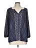 Daniel Rainn 100% Polyester Blue 3/4 Sleeve Blouse Size L - photo 1