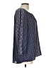 Daniel Rainn 100% Polyester Blue 3/4 Sleeve Blouse Size L - photo 4