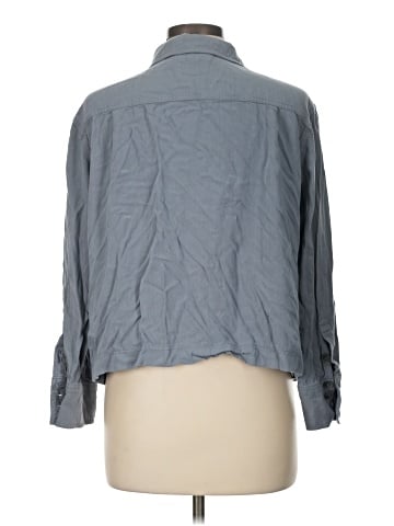Max Jeans 3/4 Sleeve Button-Down Shirt (view 2)
