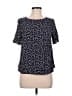 Boden 100% Viscose Blue Short Sleeve Blouse Size 6 - photo 1
