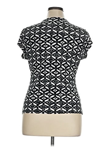 White House Black Market Short Sleeve Blouse (view 2)