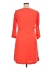 Gap 100% Polyester Solid Orange Casual Dress Size 14 - photo 2