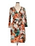 Anne Klein Print Orange Cocktail Dress Size XL - photo 1