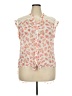 No Boundaries 100% Polyester Floral Ivory Sleeveless Blouse Size XXL - photo 1