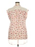 No Boundaries 100% Polyester Floral Ivory Sleeveless Blouse Size XXL - photo 2