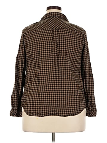 Roaman's Long Sleeve Button-Down Shirt (view 2)
