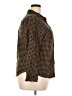 Roaman's Houndstooth Brown Long Sleeve Button-Down Shirt Size 18W - photo 4