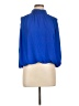 Krisa 100% Polyester Blue 3/4 Sleeve Blouse Size L - photo 1
