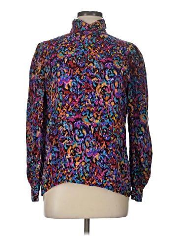 Adrianna Papell Long Sleeve Silk Top (view 1)