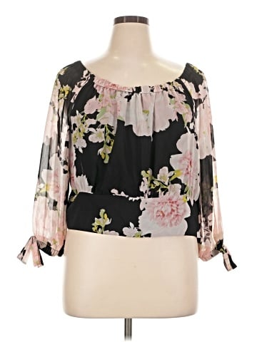 New York & Company 3/4 Sleeve Blouse (view 1)