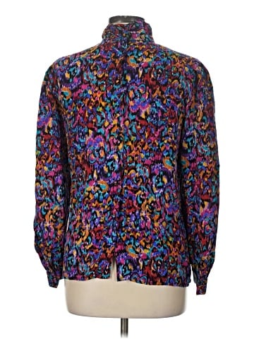 Adrianna Papell Long Sleeve Silk Top (view 2)