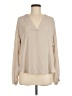 Cynthia Steffe 100% Polyester Tan Long Sleeve Blouse Size M - photo 1