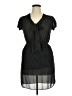 Max Edition 100% Polyester Houndstooth Black Casual Dress Size M - photo 1
