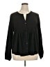 Lilly Pulitzer 100% Polyester Black Long Sleeve Blouse Size XL - photo 1