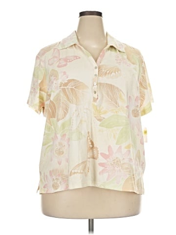 Caribbean Joe Short Sleeve Blouse (view 1)