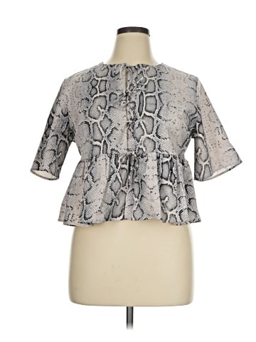 Soaked 3/4 Sleeve Blouse (view 1)