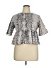 Soaked Gray 3/4 Sleeve Blouse Size XL - photo 1