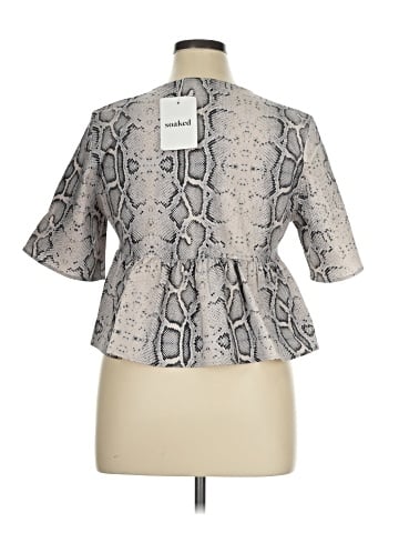 Soaked 3/4 Sleeve Blouse (view 2)