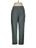 Apana Solid Gray Teal Casual Pants Size M - photo 2