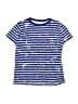 Crewcuts 100% Cotton Stripes Blue Short Sleeve T-Shirt Size 6 - 7 - photo 1