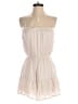 She + Sky 100% Polyester Solid Ivory Romper Size S - photo 1