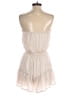 She + Sky 100% Polyester Solid Ivory Romper Size S - photo 2