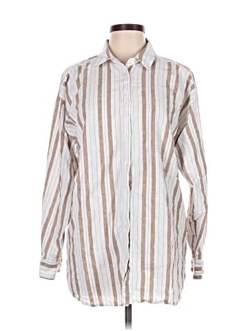 Ann Taylor LOFT Long Sleeve Button-Down Shirt (view 1)
