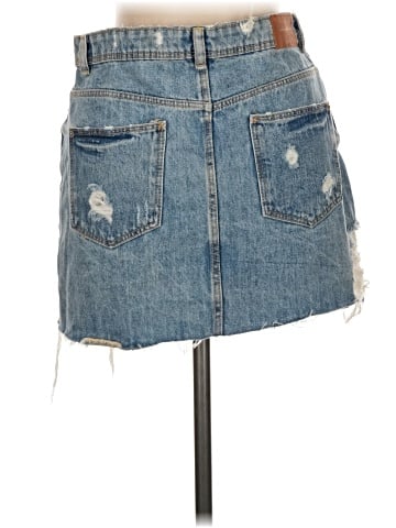 Trafaluc by Zara Denim Skirt (view 2)