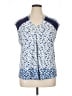 Daniel Rainn Blue Short Sleeve Blouse Size XL - photo 1
