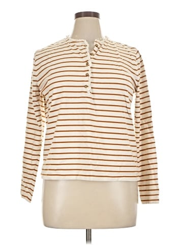 J.Crew Factory Store Long Sleeve Henley (view 1)