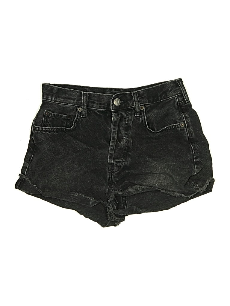 Pre-owned Sisley Paris Denim Shorts In Black