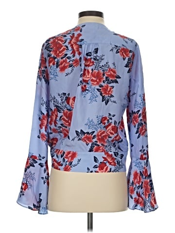 Parker Long Sleeve Silk Top (view 2)